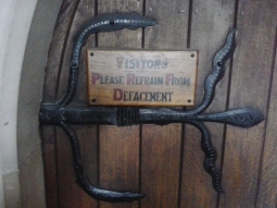 Visitors please refrain...